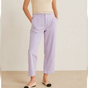 SUNDRY, New, Revolve High Waist Pleated Lavender Trouser Pants Womens Size 30